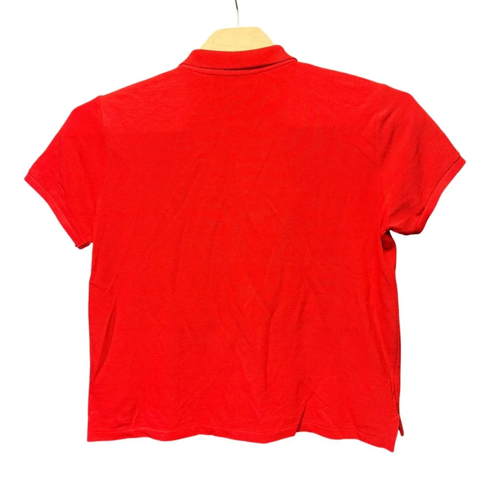 Polo Ralph Lauren Mens XL Classic Fit Red Short Sleeve Pique Polo Shirt Blue